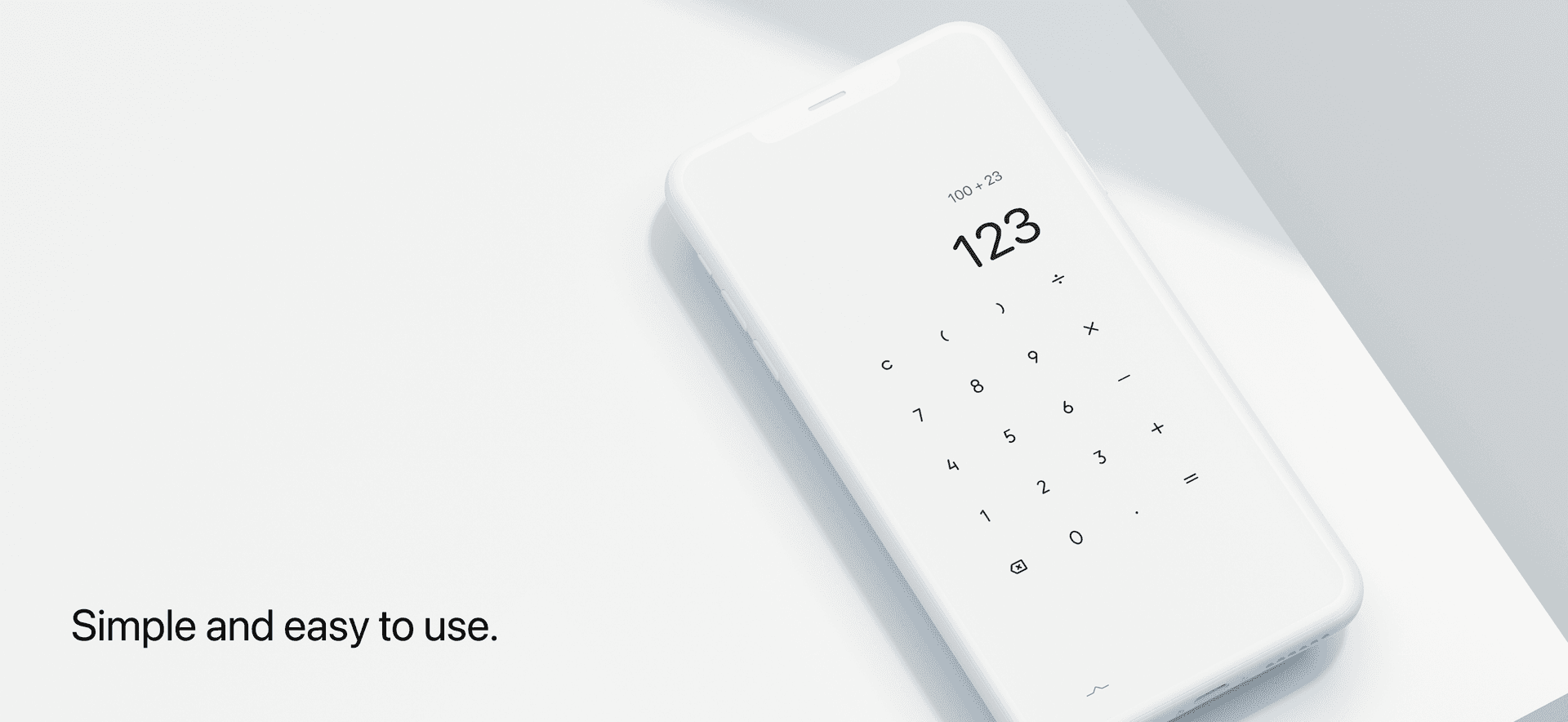 Calculator Minimal interface