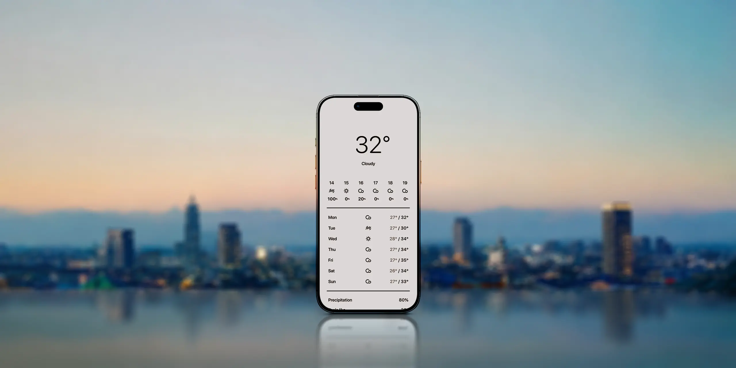 iPhone Air held in a hand